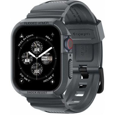 SPIGEN RUGGED ARMOR ”PRO” APPLE WATCH 4 / 5 / 6 / 7 / 8 / 9 / SE 44 / 45 MM DARK GREY ACS07387 – Zboží Mobilmania