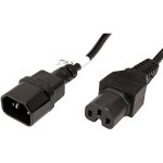 Kabel síťový prodlužovací, IEC320 C14 - C15, 2m, černý (16811) - 19.42.1297 – Hledejceny.cz