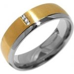 SILVEGO Snubní ocelový prsten pro ženy VIENNE RRC2046-Z – Zboží Mobilmania