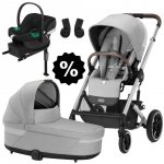 CYBEX Set Balios S Lux + korba + adaptéry + autosedačka + základna 2024 Lava Grey Silver Frame – Zboží Mobilmania