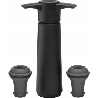 Vacu Vin Vakuová pumpa se 2 uzávěry, černá – Zboží Dáma