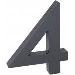 Domovní číslo - 4, ANTRACIT 3D, 100 mm - RICHTER CZECH RN.100LV.4.AL.AM.3D – Sleviste.cz
