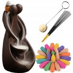 Keramický Aromalampa kadidelnice s efektem vodopádu kouře + – Zboží Dáma