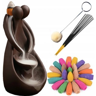 Keramický Aromalampa kadidelnice s efektem vodopádu kouře + – Zboží Dáma