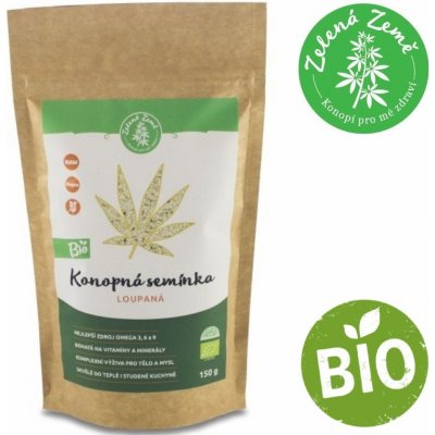 Zelená Země konopné semínko loupané 150 g – Zboží Mobilmania