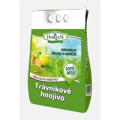 Hortus Trávníkové hnojivo NPK 15-5-5 3 kg – Zbozi.Blesk.cz