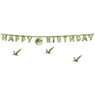 GIRLANDA VELKÁ JURSKÝ SVĚT HAPPY BIRTHDAY – Hledejceny.cz