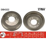 Brzdový buben TRW DB4322 - KIA