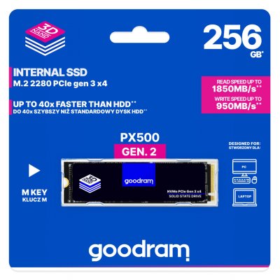 GOODRAM PX500 256GB, SSDPR-PX500-256-80-G2 – Zboží Mobilmania