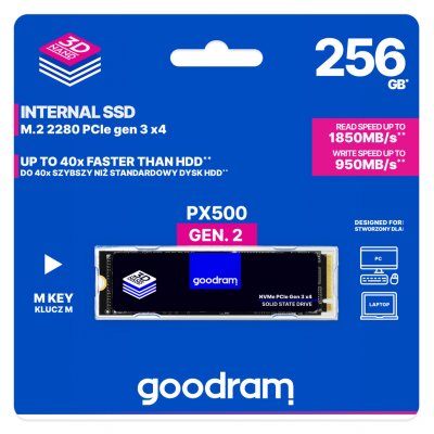 GOODRAM PX500 256GB, SSDPR-PX500-256-80-G2