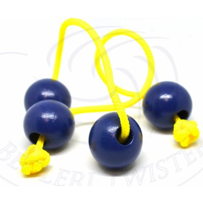 Begleri Twister Woody Modrá s fluorescentním žlutým stringem – Sleviste.cz