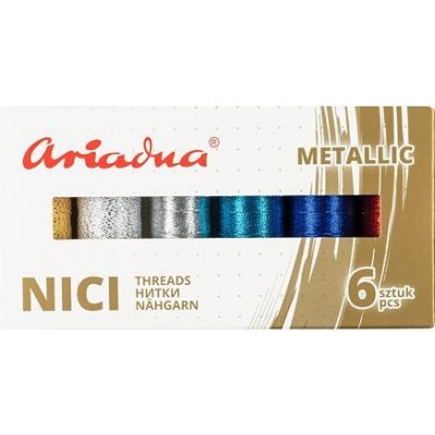 Sada vyšívacích nití Ariadna Talia (3x150,3x250m) - Metallic SKy Silva – Zboží Dáma