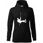 Visící horolezec mikina dámská Cape s kapucí Černá – Zboží Dáma