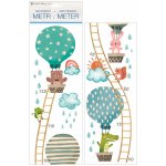 Anděl Přerov Samolepky na zeď dětský metr Zvířátka v balónu do 120 cm – Zboží Dáma