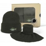 Bontis Čepice s výšivkou pro rybáře a pletený nákrčník Kapr – Zboží Dáma