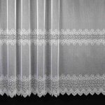 Berk Žakárová záclona LUJZA 2016, ornamenty, s bordurou, bílá, výška 200cm (v metráži) – Hledejceny.cz