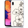 Pouzdro a kryt na mobilní telefon Samsung Pouzdro ACOVER Samsung Galaxy A10 A105F s motivem Flower