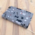 Obal na knihu Kočky modrobílé/modrý puntík OBM1513 – Zboží Dáma