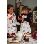 Clayre & Eef Kuchyňská zástěra Holly Christmas s jelenem 70x85 cm – Hledejceny.cz