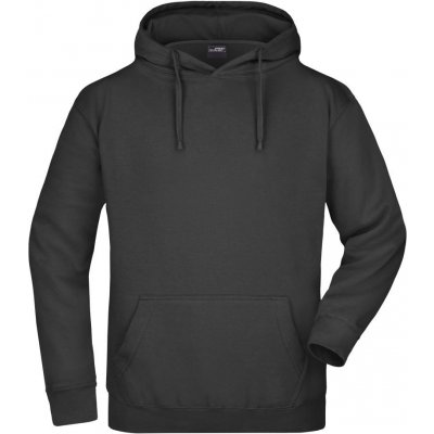 JAMES & NICHOLSON Hooded Sweat JN047 Černá