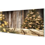 akrylový obraz Desky vánoční stromky 100x50 cm – Zboží Mobilmania