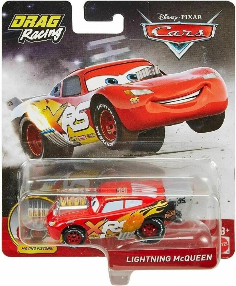 MATTEL Cars autíčko XRS Drag Racing Lightning McQueen 1:55 kovové |  Srovnanicen.cz