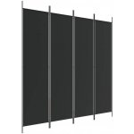 VidaXl paraván 4-panelový 350185 200 x 200 cm černý – Zboží Dáma