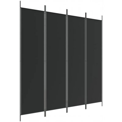 VidaXl paraván 4-panelový 350185 200 x 200 cm černý – Zboží Dáma
