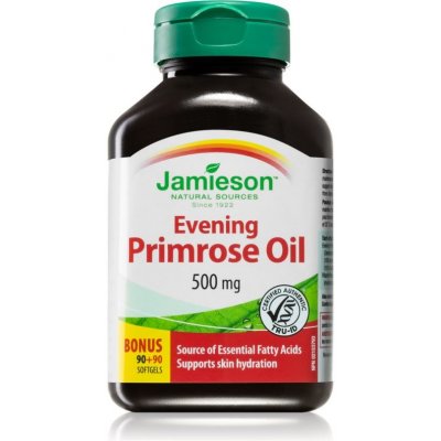 Jamieson Pupalkový olej s vitamínem E 500 mg měkké tobolky pro udržení normální hladiny cholesterolu 180 kapslí – Hledejceny.cz