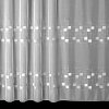 Záclona Rand voálová záclona 29949-2B šedé čtverečky, s olůvkem, bílá, výška 280cm ( v metráži)
