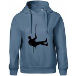 Visící horolezec Oversized mikina dámská Moon kratší + širší Denim – Zboží Dáma