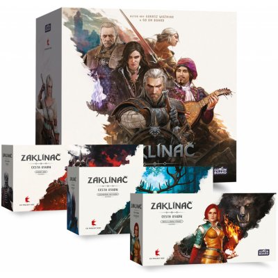 Asmodee Zaklínač: Cesta osudu - Sada (Standardní edice + 3x Rozšíření) – Zboží Živě