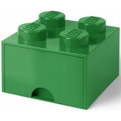 LEGO® úložný box s šuplíkem 25 x 25 x 18 cm tmavě zelená – Hledejceny.cz