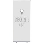 Jansen Display Set Roll-baneru Budget s vytištěným motivem, Přihlášení, šedý, španělsky, 870 x 2080 mm – Hledejceny.cz