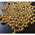 Kovové korálky 1,9 mm - zlatý pokov sada 10 ks – Zboží Dáma