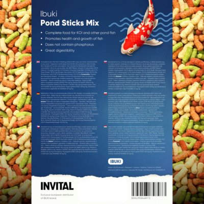 Ibuki Pond Sticks Mix 40 l, 3200 g – Zbozi.Blesk.cz