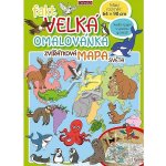 Fakt velká omalovánka Zvířatková mapa světa – Hledejceny.cz