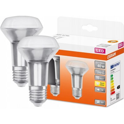 Osram 2x LED žárovka E27 R63 2,6W = 40W 210lm 2700K Teplá bílá