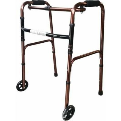 REHAFUND Odlehčené 3-funkční chodítko RF-131 bronzové – Sleviste.cz