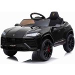 Beneo elektrické autíčko Lamborghini Urus 12V 24 GHz dálkové ovládání USB / SD Vstup odpružení otvíravé dveře měkké Eva kola 2 X motor original licence černá – Zbozi.Blesk.cz