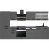 Kuchyňská linka Belini CINDY Premium Full Version 300 cm šedý mat s pracovní deskou