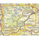 KČT 74 Novohradské hory - nástěnná turistická mapa 90 x 60 cm Varianta: mapa v dřevěném rámu, Provedení: Ticiago dub – Hledejceny.cz