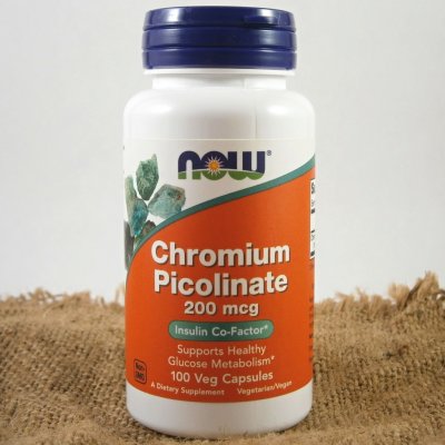 NOW Foods Chromium Picolinate 200 mcg 100 rostlinných kapslí – Hledejceny.cz