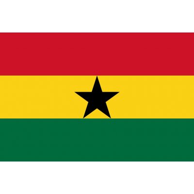 Ghana vlajka - 100 x 150 cm - tunel, karabina – Hledejceny.cz