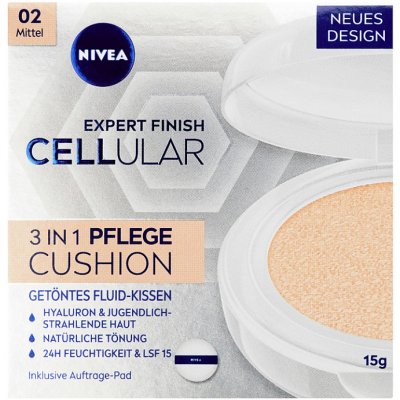 Nivea Hyaluron Cellular Filler Pečující make-up v houbičce 02 střední 15 g