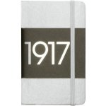 Hardcover 187 Numbered Pages Notebook Pocket A6 Plain Silver – Hledejceny.cz