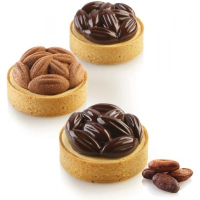 Silikomart tartaletky formičky sada 8 ks Kit Tarte Ring Cocoa 7cm – HobbyKompas.cz