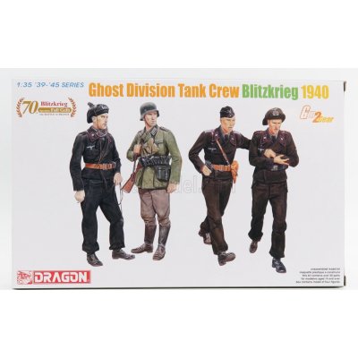Dragon armor Figures Soldati Soldiers Military Tank Crew Ghost Division 1940 1:35