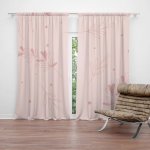 Sablio Závěs Růžové lístky: 2ks 140x250cm – Hledejceny.cz