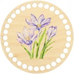 Natana malované dno pro košík fialový šafrán 15cm – Zboží Dáma